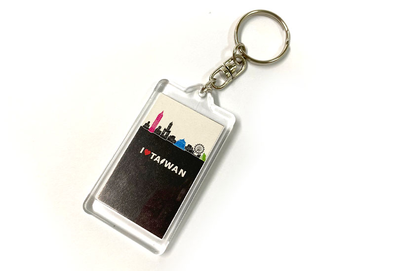 印象台灣 彩色壓克力鑰匙圈